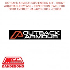 OUTBACK ARMOUR SUSPENSION KIT FRONT ADJ BYPASS-EXPD (PAIR) FE UA (4WD)15-7/18